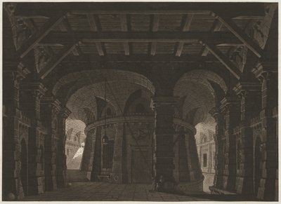 Underjordisk fengsel for scenen av Abel Schlicht