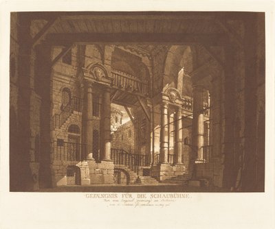 fengsel for Schaubühne av Abel Schlicht possibly after Giuseppe Galli Bibiena