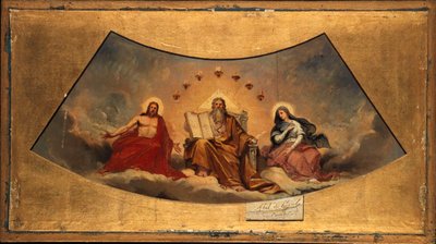 Den evige Fader, Kristus og Jomfru Maria av Abel de Pujol