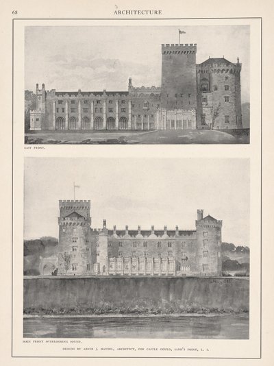 Castle Gould, Hempstead House, 1904 av Abner J. Haydel