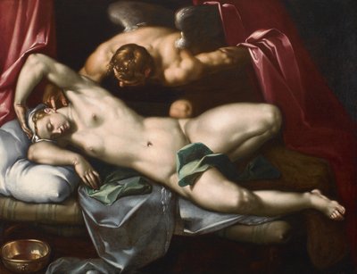 Amor på besøk i Psyche om natten, ca 1590. av Abraham Bloemaert
