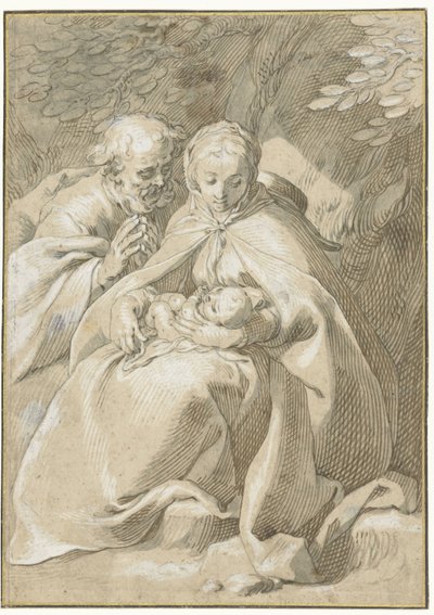 Den hellige familie av Abraham Bloemaert