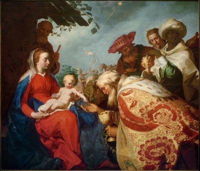 Tilbedelse av magiene av Abraham Bloemaert