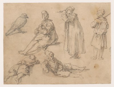 En sittende og to stående gutter av Abraham Bloemaert