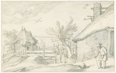 Tun med gård og låve av Abraham Bloemaert
