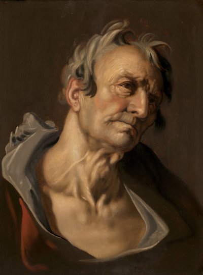 Head of an Old Man, sent på 1500-tallet - begynnelsen av 1600-tallet. av Abraham Bloemaert