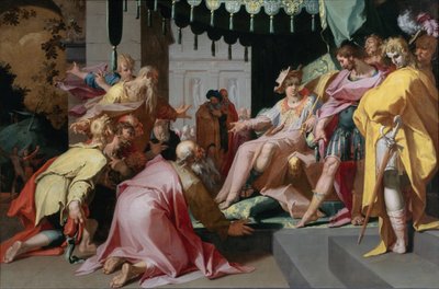 Joseph og hans brødre, 1595-1600 av Abraham Bloemaert