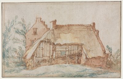 Peasants Cottage recto, ca. 1600. av Abraham Bloemaert