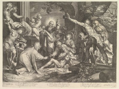 Oppdra av Lasarus, ca. 1600. av Abraham Bloemaert