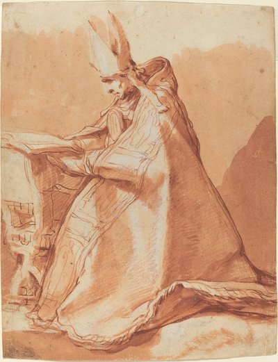 Sittende biskop av Abraham Bloemaert