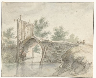 Steinbro med tregjerde av Abraham Bloemaert