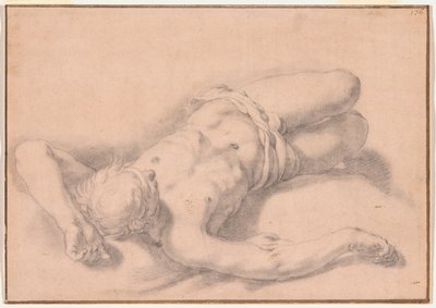 Studie av en naken mann av Abraham Bloemaert