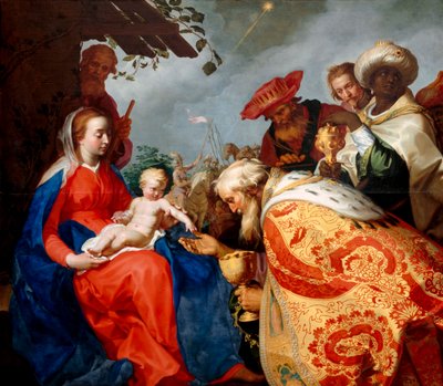 The Adoration of the Magi, 1624 av Abraham Bloemaert