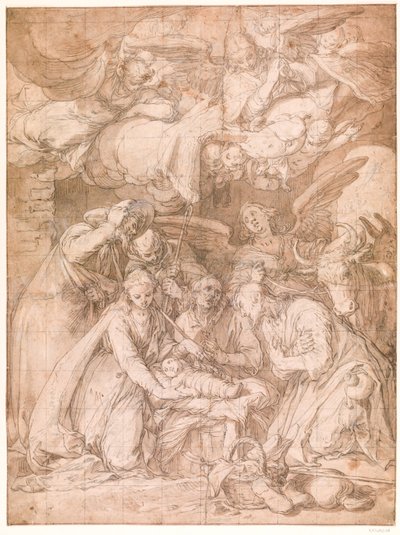 Hyrdenes tilbedelse av Abraham Bloemaert