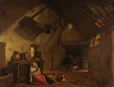 Resten på flukten til Egypt av Abraham Bloemaert