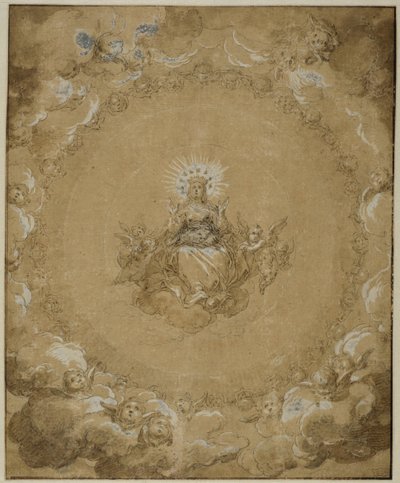 Jomfruen i herlighet av Abraham Bloemaert