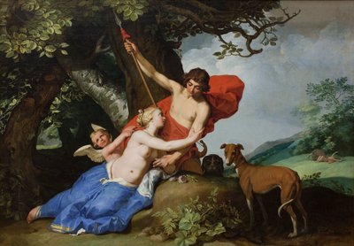 Venus og Adonis av Abraham Bloemaert