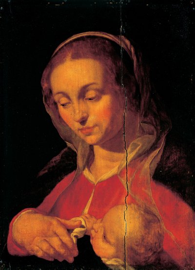 Jomfru og barn av Abraham Bloemaert