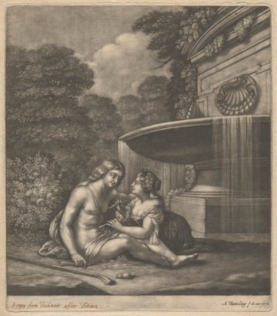 Hyrde og gjeterinne av Abraham Blooteling