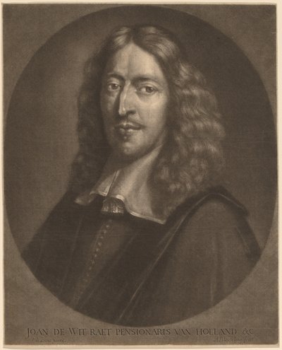 Johan de Wit av Abraham Blooteling after Pieter van der Banck