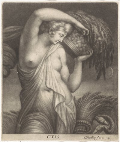 Ceres i en kornåker Ceres (tittel på objekt) av Abraham Bloteling