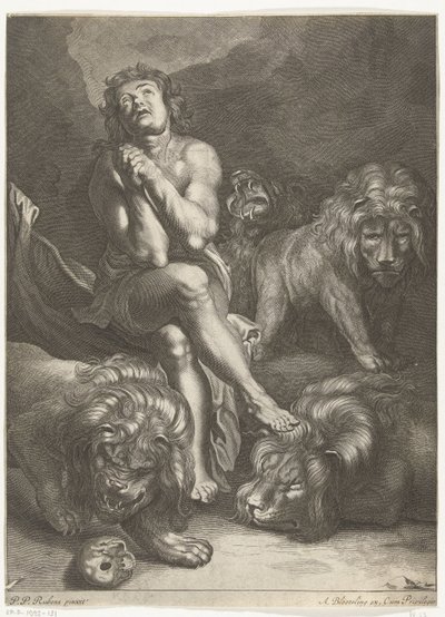 Daniel i løvens hule av Abraham Bloteling