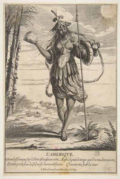 Amerika LAmerique. av Abraham Bosse