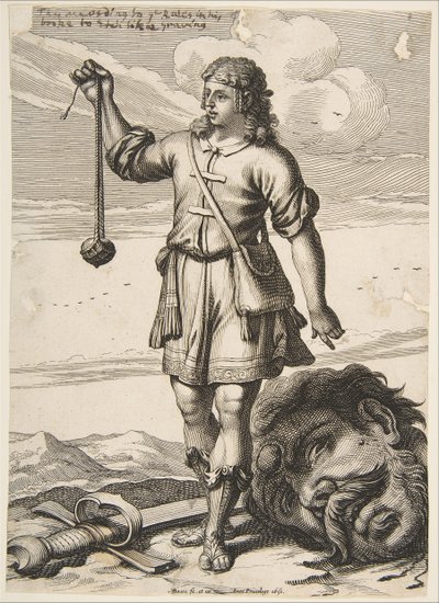 David med hodet til Goliat, 1651. av Abraham Bosse