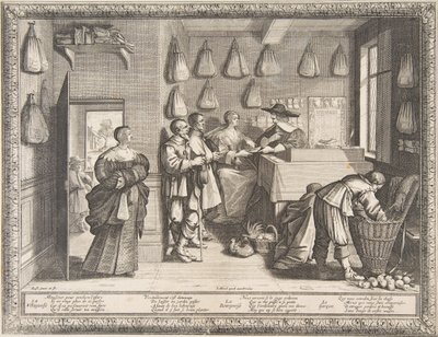 Arbeidskontoret, ca. 1633. av Abraham Bosse
