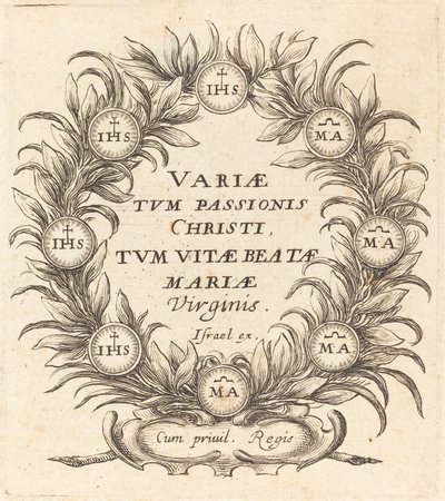 Frontispice for Callots "The Mysteries of the Passion" av Abraham Bosse