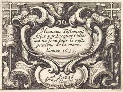 Frontispice for Callots "Det nye testamente" av Abraham Bosse