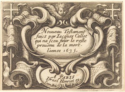 Frontispice for Callots "Det nye testamente" av Abraham Bosse