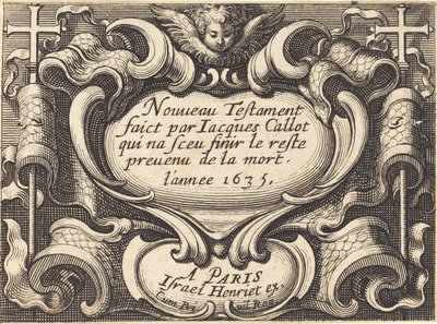 Frontispice for Callots "Det nye testamente" av Abraham Bosse