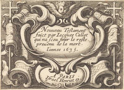 Frontispice for Callots "Det nye testamente" av Abraham Bosse