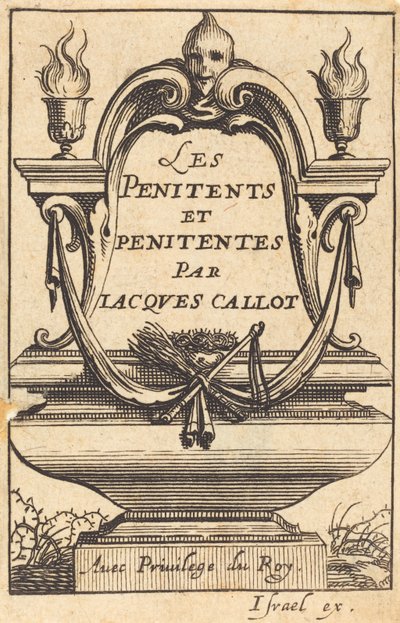 Frontispice for Callots "The Penitents" av Abraham Bosse