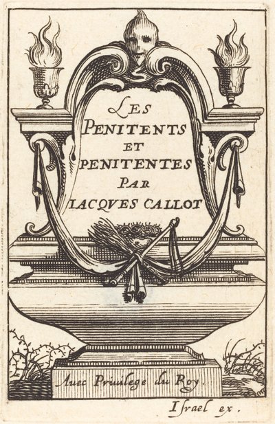 Frontispice for Callots "The Penitents" av Abraham Bosse