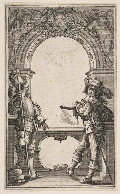 Frontispice til The French Guards, 1632. av Abraham Bosse