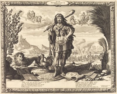 Louis XIII som Hercules av Abraham Bosse