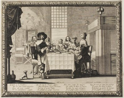 Manhood, plate tre fra The Four Ages of Man av Abraham Bosse