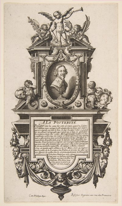 Portrett av Jacques Callot, ca. 1636. av Abraham Bosse