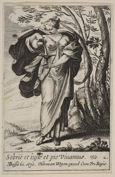 Temperance, 1636. av Abraham Bosse
