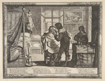 Barberen Barbereren, ca. 1632-33. av Abraham Bosse
