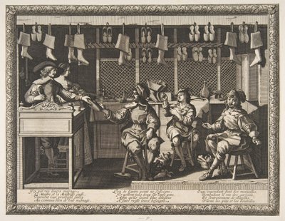 Skomakeren Le Savetier, ca. 1632-33. av Abraham Bosse