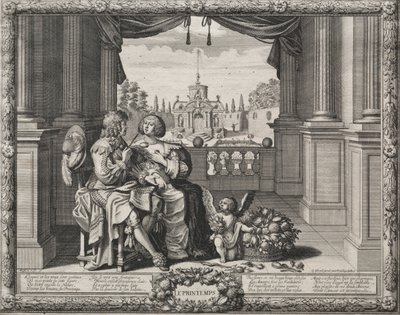 De fire årstidene: Våren, 1635. av Abraham Bosse
