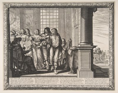Den fortapte sønnen skifter klær, ca. 1636. av Abraham Bosse