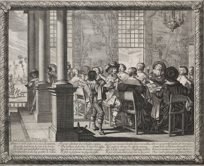 The Prodigal Son: The Feast in Honor of the Prodigals Return. av Abraham Bosse