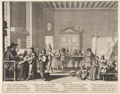 Skolemesteren, ca. 1635-38. av Abraham Bosse
