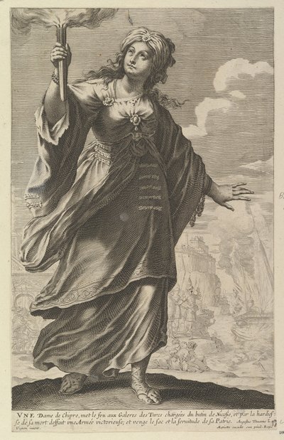 En dame av Kypros, 1647. av Abraham Bosse