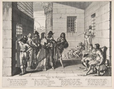 Besøkende fanger, 1635. av Abraham Bosse