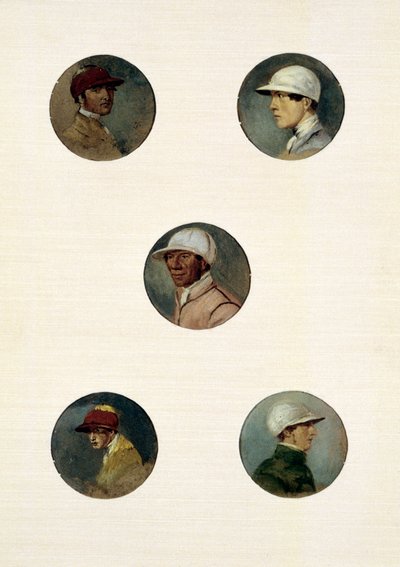 Studier av jockeyer (olje på lerret) av Abraham Cooper